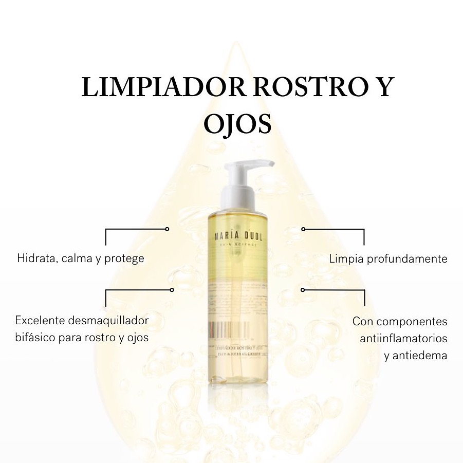 María D'uol Limpiador para rostro y ojos 200ml