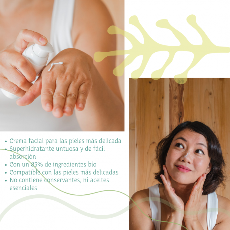 Amapola Crema facial / escote azahar y frambuesa 50ml